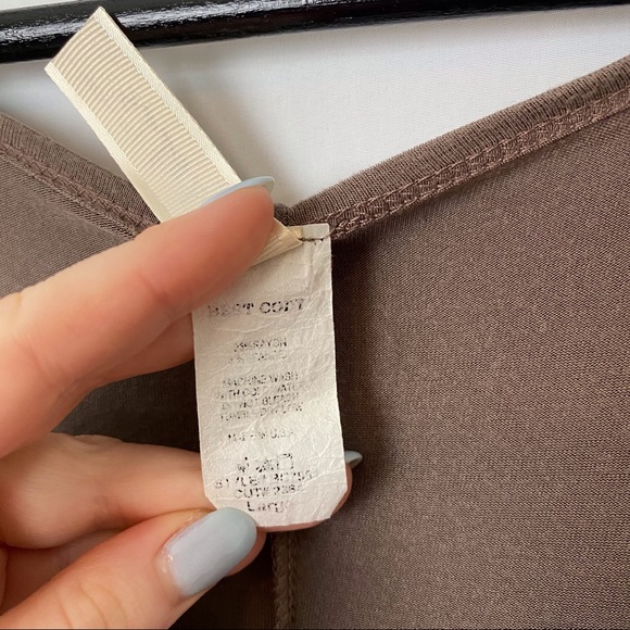 Yetts Brown Tunic Layering Top Size Large Boutique - Picture 3 of 6